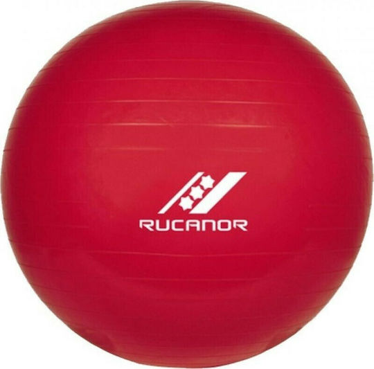 Rucanor Gym Ball Μπάλα Pilates 75cm σε Κόκκινο Χρώμα