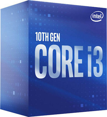 Intel Core i3-10100 3.6GHz Επεξεργαστής 4 Πυρήνων για Socket 1200 σε Κουτί με Ψύκτρα