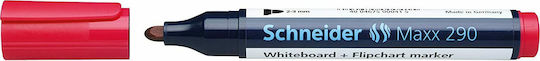 Schneider Maxx 290 Marker pentru Tablă 3mm Roșu