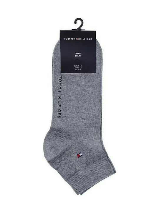 Tommy Hilfiger Men's Solid Color Socks Gray 2Pack