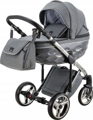 Adamex Chantal Special Edition 3 in 1 Adjustable 3 in 1 Baby Stroller Suitable for Newborn Gray