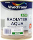 Vivechrom Χρώμα Καλοριφέρ Νερού Radiater Aqua 0.75lt Λευκό Σατινέ