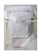 Down Town Home Baby Sheets Set Crib Cotton Satin Gray 125x175cm 3pcs