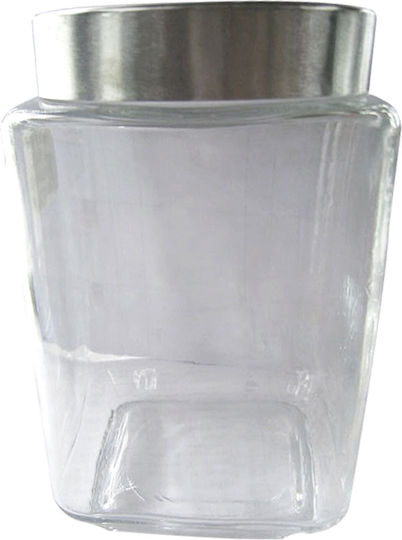 AGC General Use Glass Jar with Lid Transparent 1600ml 1 Piece