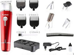 Kemei KM-1015 Hair Clipper Set Red KM-1015