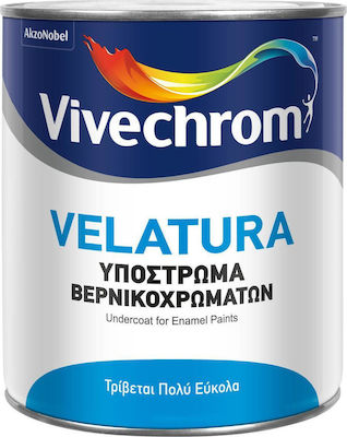 Vivechrom Velatura Υπόστρωμα Βερνικοχρωμάτων Λευκό Suitable for Wood 5lt