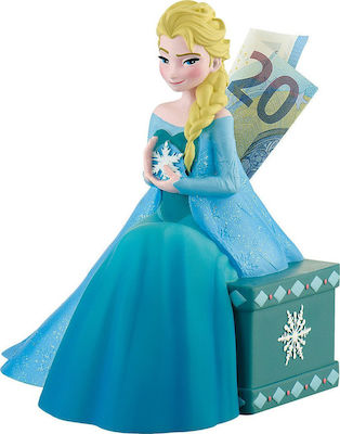 Bullyland Queen Elsa Frozen Children's Money Box Plastic Blue 16x16x17cm