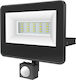 Aca Waterproof LED Flood Light 10W Natural White 4000K with Motion Sensor and Photocell IP66