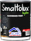 Vechro Acrilyc Colour Ecological Water Smaltolux Hydro Blackboard Paint 0.375lt Black Matt