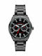 Breeze Mantrix Ανδρικό Ρολόι 44mm Χρονογράφος Μπαταρίας με Μαύρο Μεταλλικό Μπρασελέ