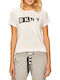 Logo Tricou Damă Alb