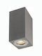 Aca Waterproof Wall-Mounted Outdoor Spot Light IP65 GU10 Gray