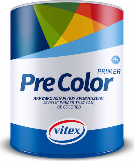 Vitex PreColor Primer Αστάρι Λευκό Κατάλληλο για Τοιχοποιία 0.75lt