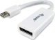 Equip Konverter Mini-DisplayPort männlich zu DisplayPort weiblich Weiß 1Stück 133440
