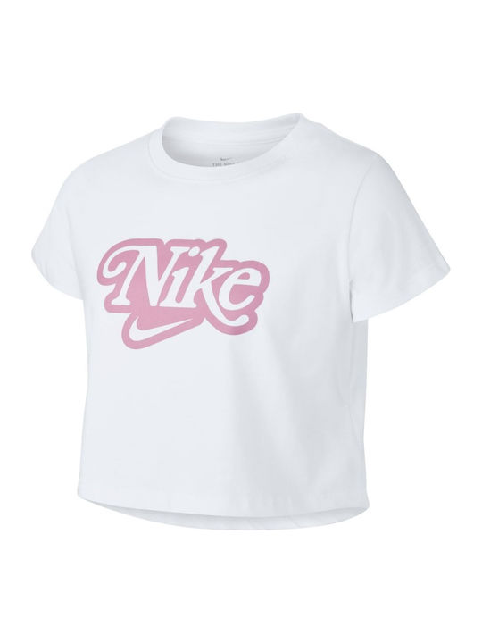 Nike Kids' Crop Top Short Sleeve White