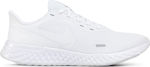 Nike Revolution 5 Ανδρικά Αθλητικά Παπούτσια Running Λευκά