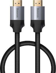 Baseus HDMI 2.0 Geflochtenes HDMI-Stecker - HDMI-Stecker 5m Schwarz