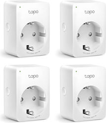 TP-LINK TAPO P100 v1 Smart Μονόπριζο 4τμχ TP-LINK TAPO P100 v1 Smart Μονόπριζο 4τμχ