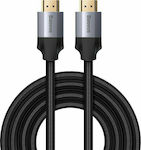 Baseus HDMI 2.0 Braided Cable HDMI male - HDMI male 3m Μαύρο