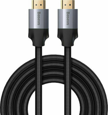 Baseus HDMI 2.0 împletitură Cablu HDMI de sex masculin - HDMI de sex masculin 3m Negru