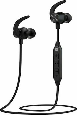 Motorola Verveloop 105 In-ear Bluetooth Handsfree Ακουστικά με Αντοχή στον Ιδρώτα Μαύρα