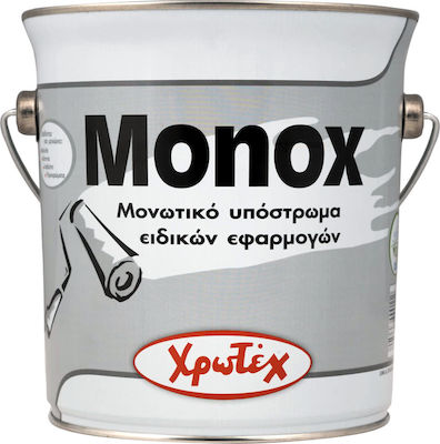 Χρωτέχ Monox Μονωτικό Υπόστρωμα για Δύσκολες Επιφάνειες Λευκό Suitable for Masonry 10lt