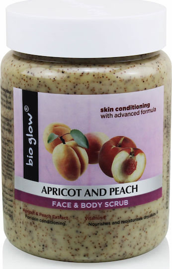 Bio Glow Scrub για το Πρόσωπο & το Σώμα Apricot & Peach 500ml