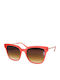 Rebecca Blu Women's Sunglasses with Orange Plastic Frame and Brown Gradient Lens RB8696 RK04