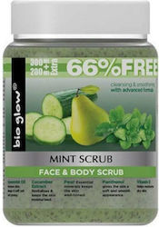 Bio Glow Scrub για το Πρόσωπο & το Σώμα Mint 500ml