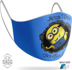 Sagg Kids Schutzmaske Schutzmaske Stoff Blau 1S...