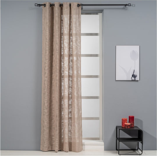 Artisti Italiani Perdea Cu Capse Rope Bej 140x260cm