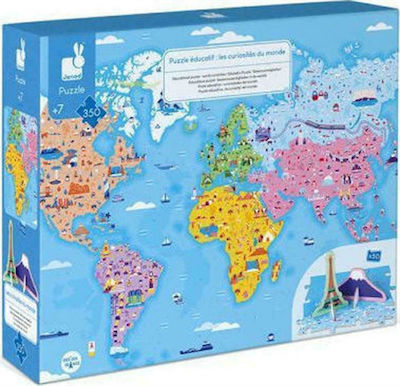 Παιδικό Puzzle World Curiosities 350pcs για 7+ Ετών Janod