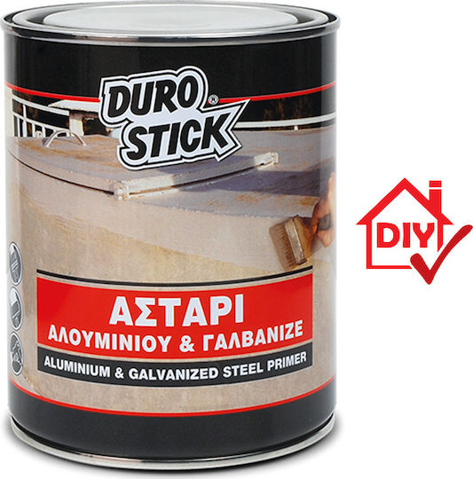 Durostick Aluminium & Galvanized Steel Primer Αστάρι Γκρι Κατάλληλο για Αλουμίνιο / Μη Σιδηρά Μέταλλα 2.5lt