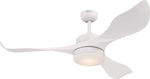 Westinghouse Pierre Ceiling Fan 132cm with Light and Remote Control White