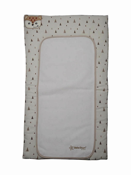 Bebe Stars Soft Changing Pad Fox made of Fabric Beige 40x48cm
