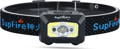 Supfire Επαναφορτιζόμενος Φακός Κεφαλής LED με Μέγιστη Φωτεινότητα 500lm X30