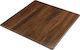 Woodwell Contract Sliq Square Table Surface made of Particleboard Walnut 80x80cm Ε108,41 1pcs
