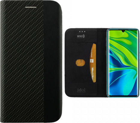Idol 1991 Elite Anti-RFID Book Δερματίνης Μαύρο (Xiaomi Mi Note 10 / Mi Note 10 Pro)