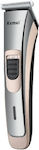 Kemei Rechargeable Hair Clipper Silver KM-721