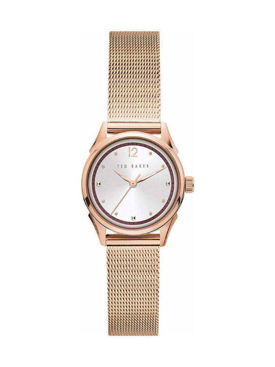 Ted Baker Luchiaa Watch with Pink Gold Metal Bracelet