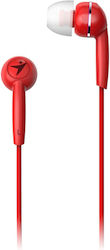 Genius HSM320 In-ear Handsfree Ακουστικά με Βύσμα 3.5mm Κόκκινο