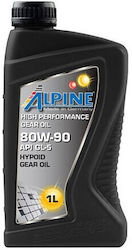 Alpine Car Gear Oil for Manual Transmission and Differential 80W-90 1L Alpine Car Gear Oil for Manual Transmission and Differential 80W-90 1L