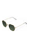 Meller Endo Unisex Sonnenbrille mit Gold Metall Gestell und Grün Polarisiert Linse EN-GOLDOLI