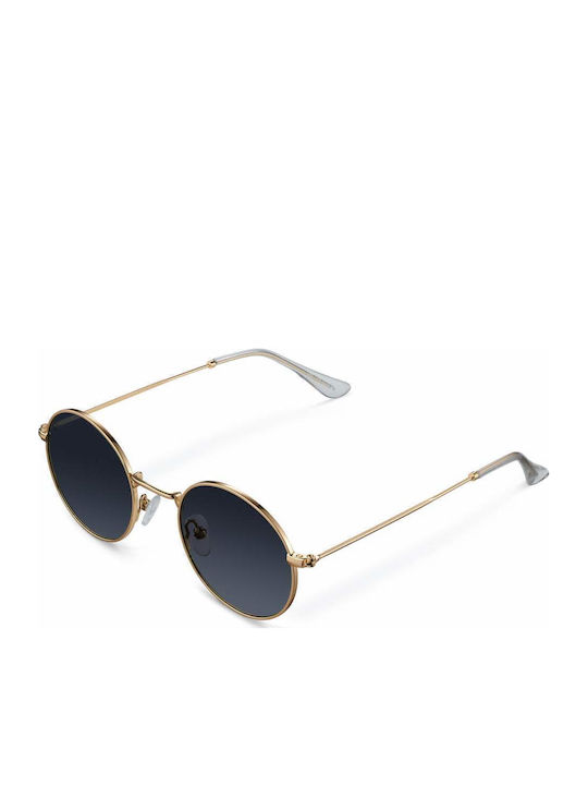Meller Kendi Unisex Sonnenbrille mit Gold Metall Gestell und Schwarz Polarisiert Linse KE-GOLDCAR