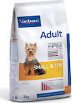 Virbac Adult Small & Toy 3kg Hrană Uscată pentru Câini Adulți Sterilizați de Rase Mici