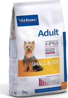 Virbac Adult Small & Toy 3kg Trockenfutter für sterilisierte erwachsene Hunde kleiner Rassen