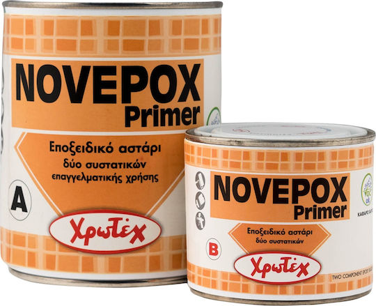 Χρωτέχ Novepox Primer 960 Αστάρι Λευκό Κατάλληλο για Ξύλο / Πλαστικό - PVC / Τοιχοποιία 1.17kg