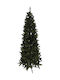 Christmas Slim Green Tree with Metallic Base and Built in Branches H240cm