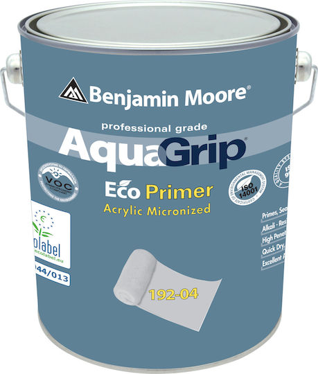 Benjamin Moore 192 Aquagrip Αστάρι Κατάλληλο για Δομικά Υλικά 3lt