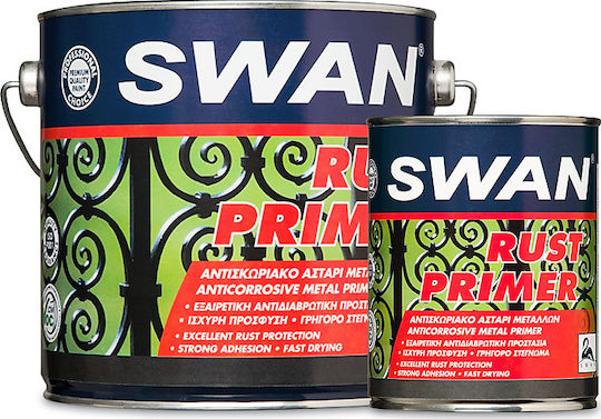 Swan Rust Primer Grundierung Korrosionsschutz-Grundierung für Metall Weiß Geeignet für Metall 2.5Es